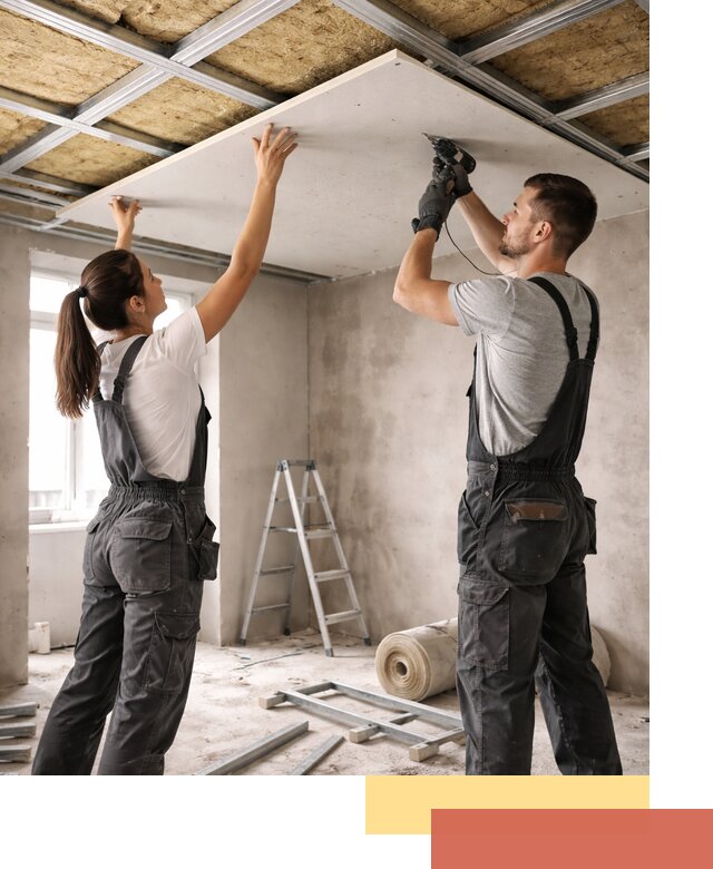 Звукоизоляция потолка из ГКЛ в Белгороде профессионально и надежно