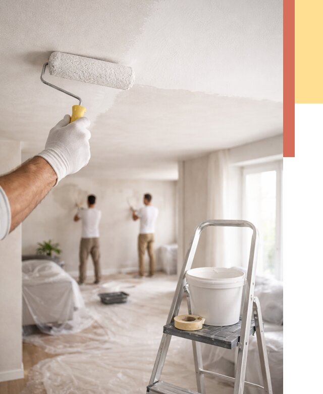 Покраска потолка акриловой краской в Белгороде от 2597 руб. | ОТДЕЛОЧНИК-Блг