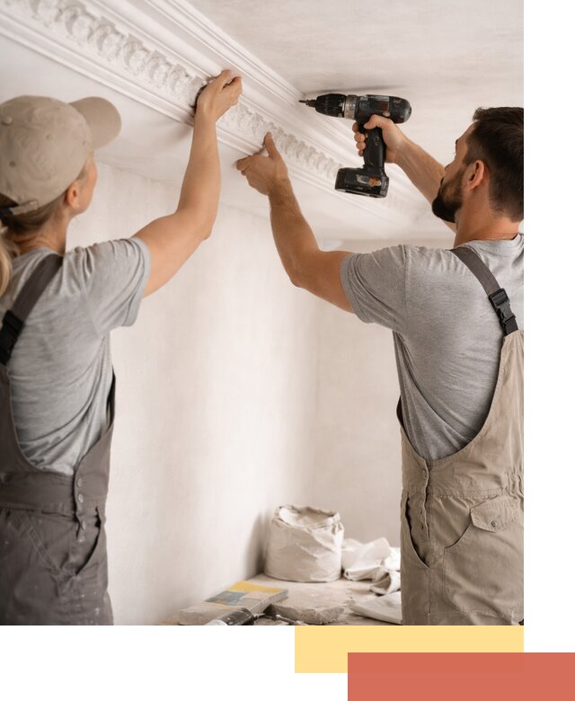 Профессиональный монтаж лепнины на потолок в Белгороде