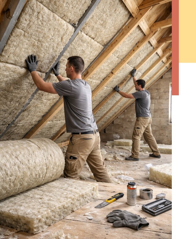 Утепление потолка минватой в Белгороде от 1506 руб. — быстро и недорого | ОТДЕЛОЧНИК-Блг